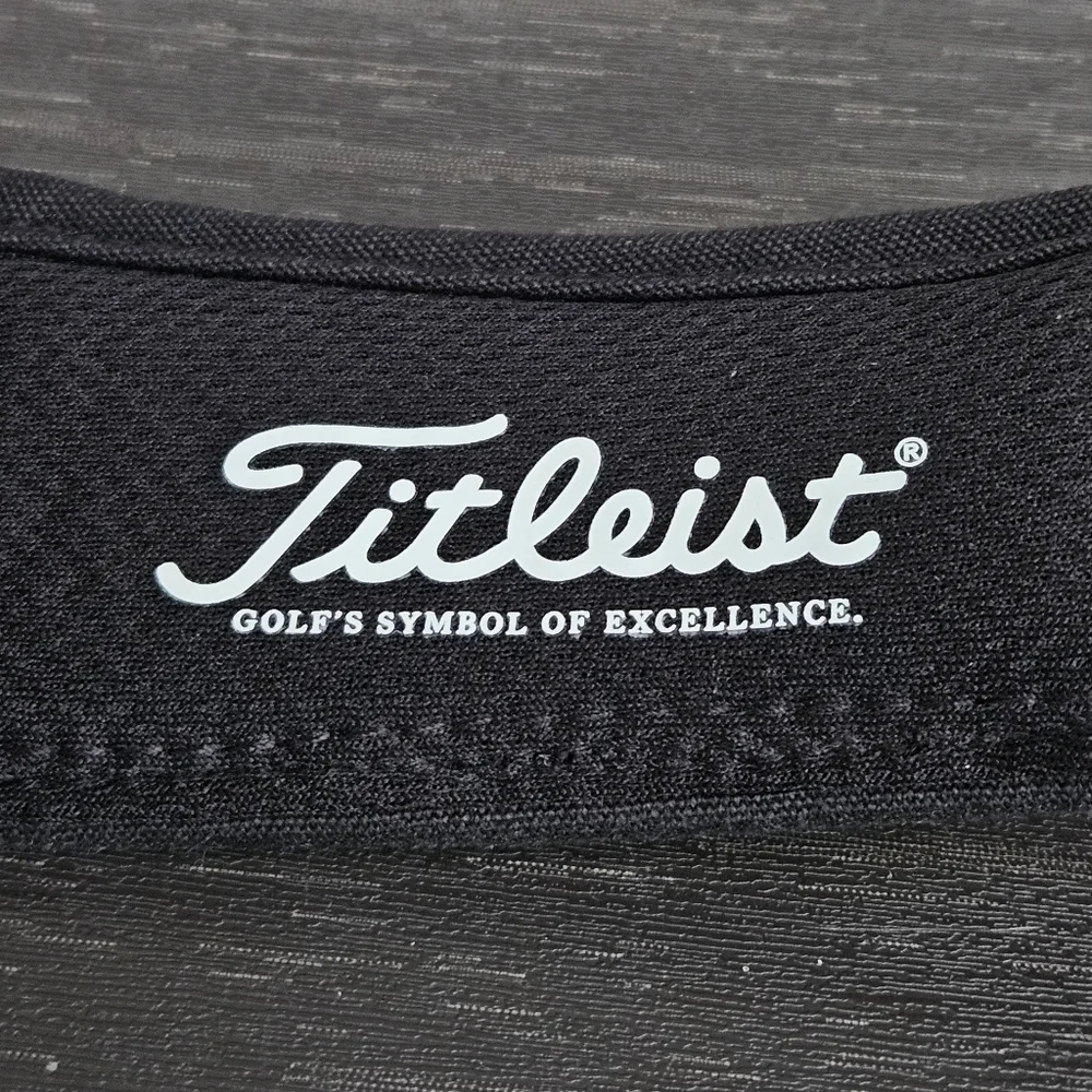 Titleist x Footjoy Players Classic Visor Black White Embroidered Velcro Back OS